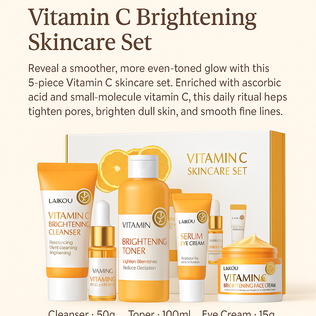 Vitamin C Brightening Skincare Set - 5 pieces